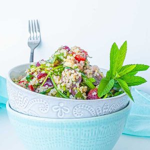Sweet Summer Quinoa Arugula Salad
