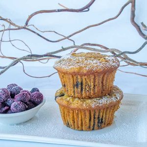 Gluten-Free Blueberry Apple Corn Muffins