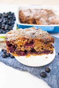 gluten-free blueberry buckle