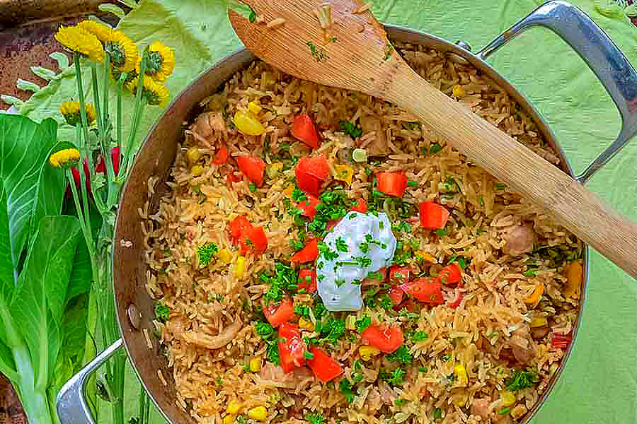 One Pot Taco Rice Dinner