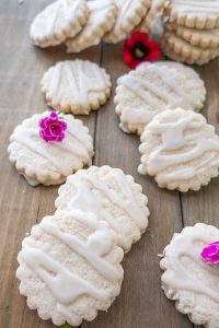 grain-free sugar cookies with maple icing