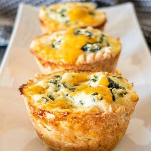 Gluten-Free Puff Pastry Spinach Cheese Cups