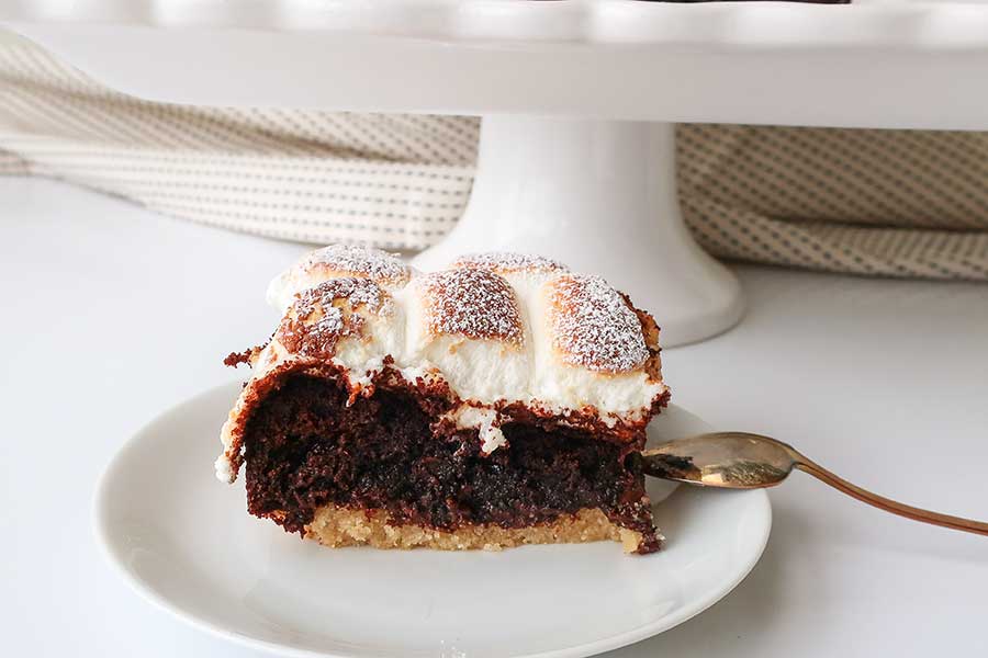 gluten free s’more chocolate cake