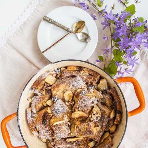 Gluten-Free Apple Bread and Butter Pudding