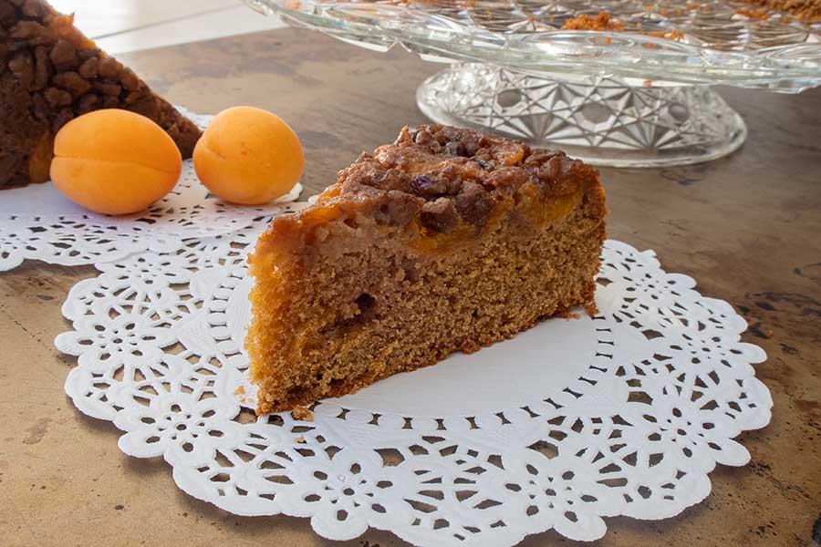 FromFood2Fit - Warm Spiced Apricot Cake (Vegan, Gluten-free)