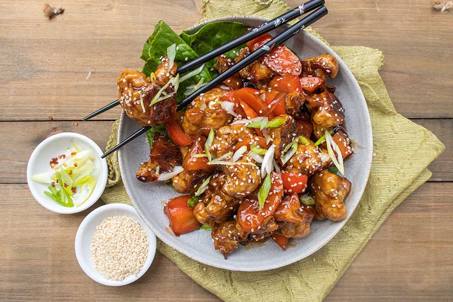 Kung Pao Cauliflower, gluten free