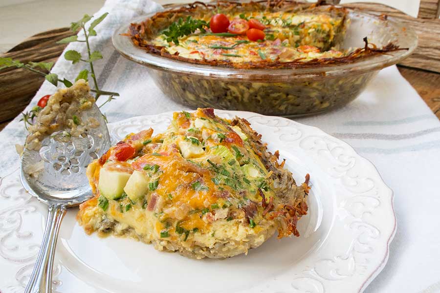 potato crusted quiche, gluten free