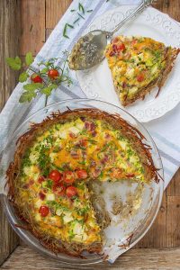 potato crusted quiche, gluten free