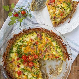 Gluten-Free Potato Crusted Quiche