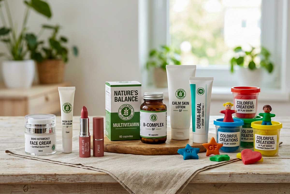7 Things to Know Before Starting a Gluten-Free Diet, cosmetics, medication, play dough