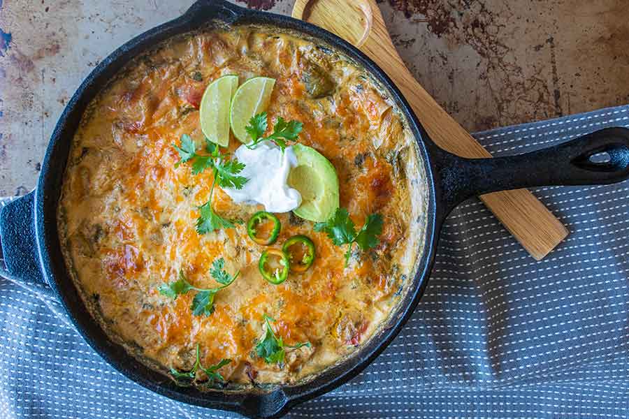 one skillet, king ranch chicken