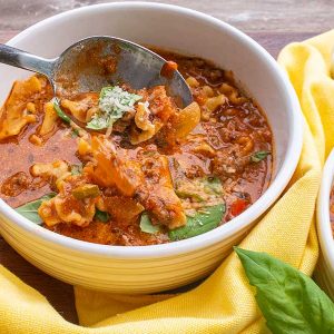Best Gluten-Free Lasagna Soup Ever!