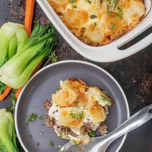 Gluten-Free Philly Cheesesteak Casserole