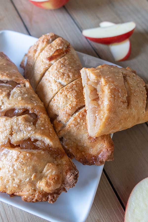 gluten-free apple turnovers on a plate