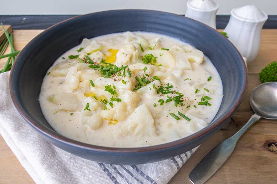 potato and cauliflower soup