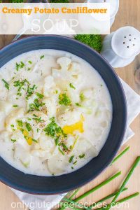 creamy potato and cauliflower soup