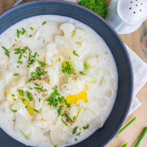 One-Pot Creamy Potato and Cauliflower Soup