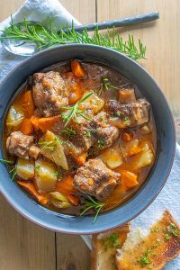 OXTAIL SOUP IN A BOWL