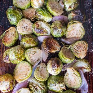 Roasted Brussel Sprouts with Shallots