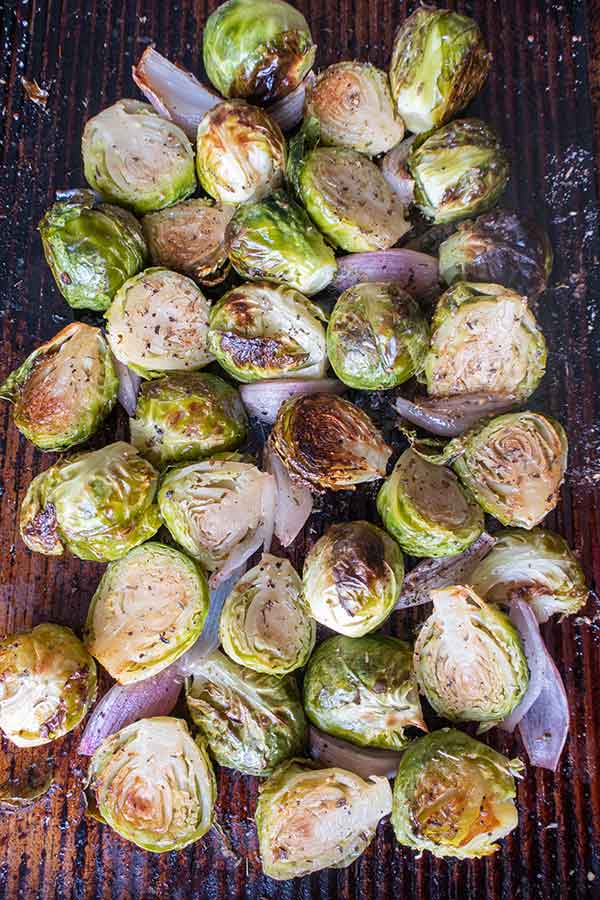 Roasted Brussel Sprouts with Shallots