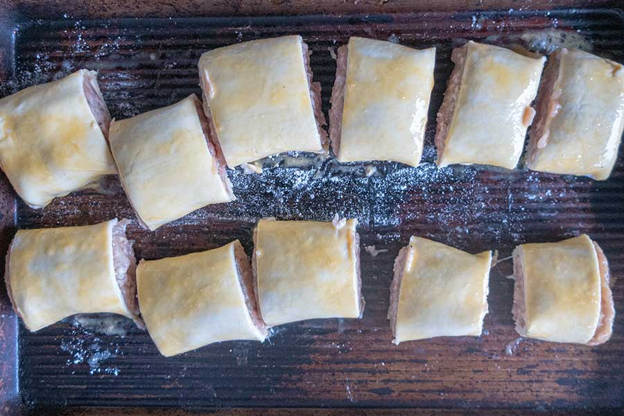 sausage rolls, gluten free