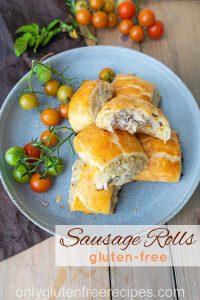 sausage rolls, gluten free