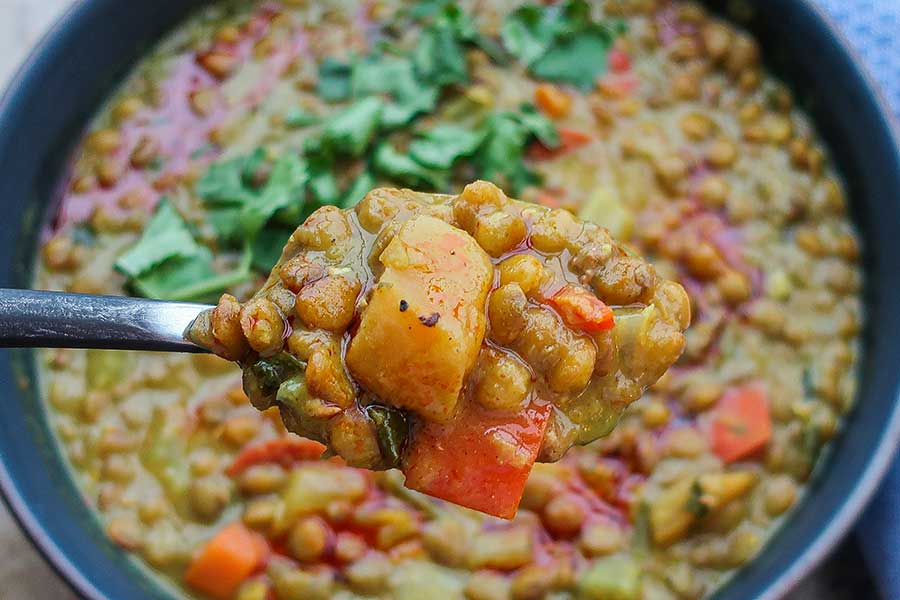 beef and lentil soup