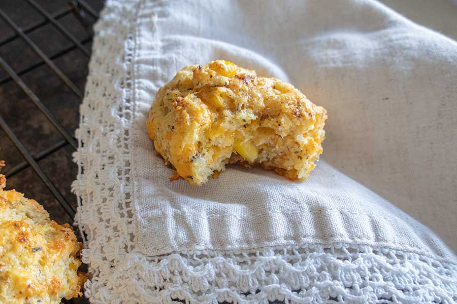 cheddar corn biscuits, gluten-free