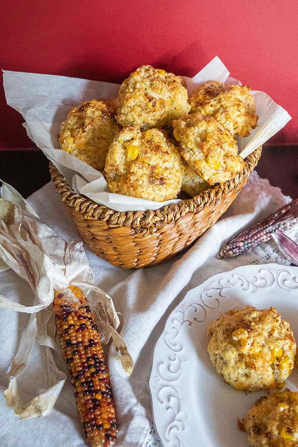 Gluten-Free Cheddar Corn Biscuits