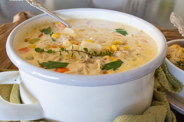 Clam Chowder with Charred Corn - Only Gluten Free Recipes