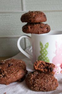double chocolate soft cookies, gluten free