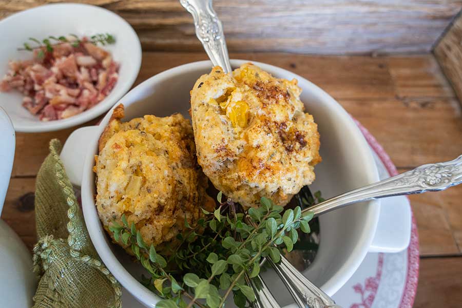 cheddar corn biscuits, gluten free