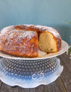 Caribbean rum cake, gluten-free