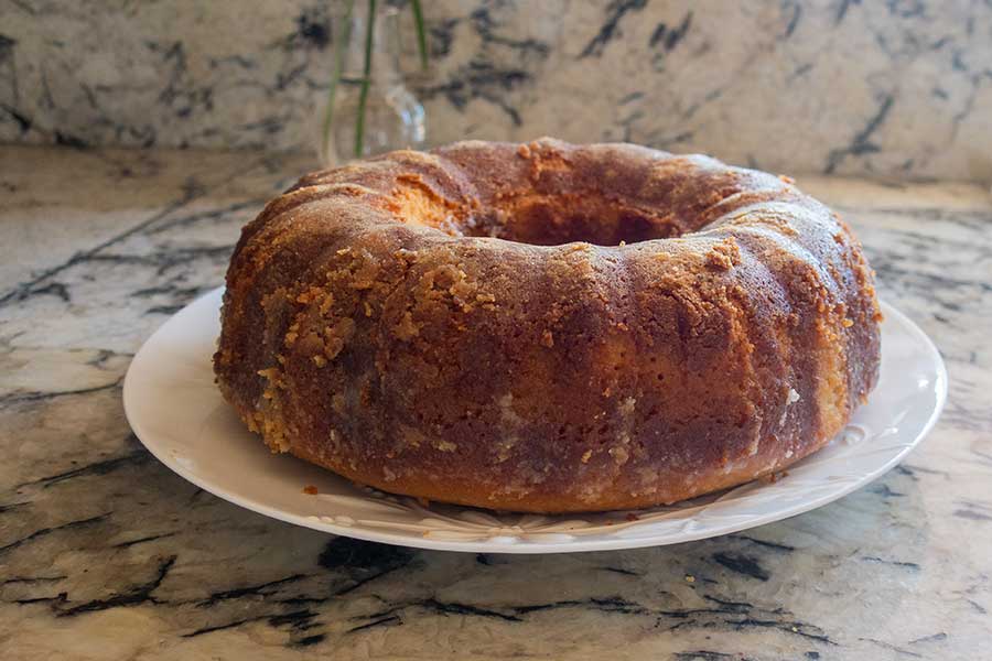 caribbean rum cake, gluten free