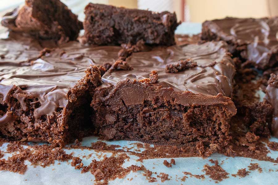 truffle brownies for Super Bowl party