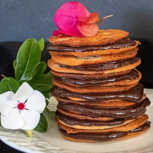 Gluten-Free Cappuccino Ganache Lace Cookies