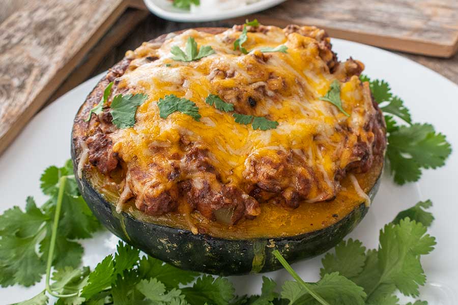 taco stuffed kabocha, low carb