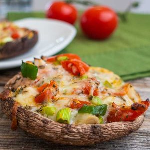 the very best pizza stuffed portobello mushrooms