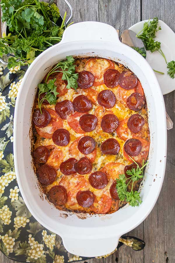 cheesy pepperoni pasta, gluten free