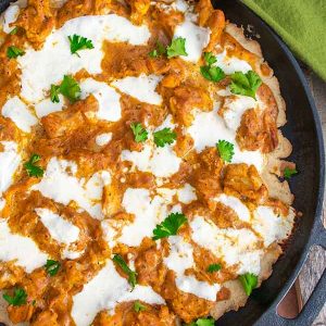 Cast Iron Pizza With Butter Chicken – Gluten Free