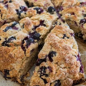 Gluten-Free Zesty Blueberry Scones