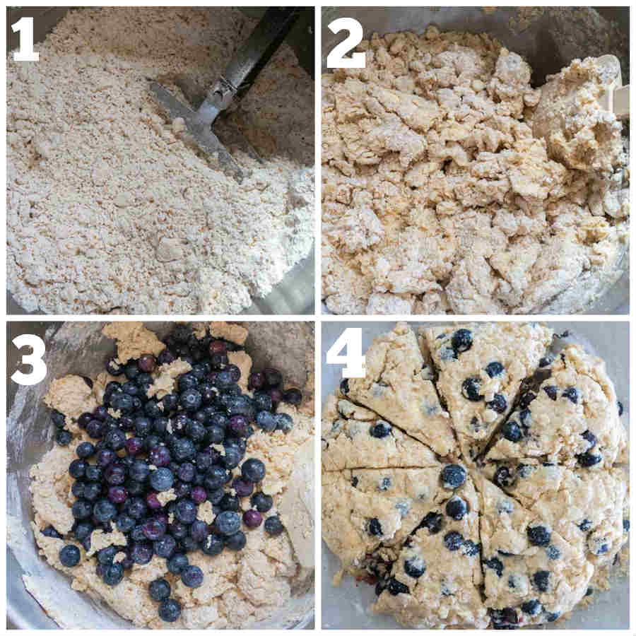 zesty blueberry scones, gluten free