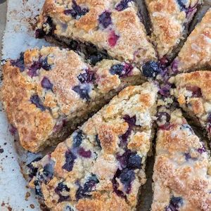Gluten-Free Zesty Blueberry Scones