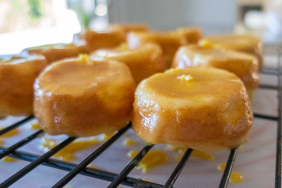 mini lemon cakes, gluten-free