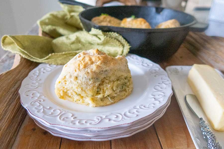 gluten free potato pan rolll on a plate