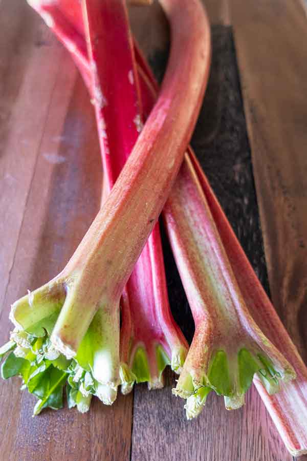 fresh rhubarb