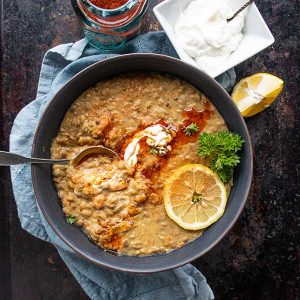 Moroccan Beef and Lentil Soup