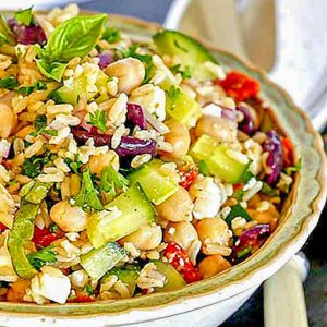 Mediterranean Brown Rice Salad Recipe