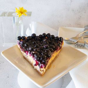 Gluten-Free 3 Layer Blueberry Key Lime Cake