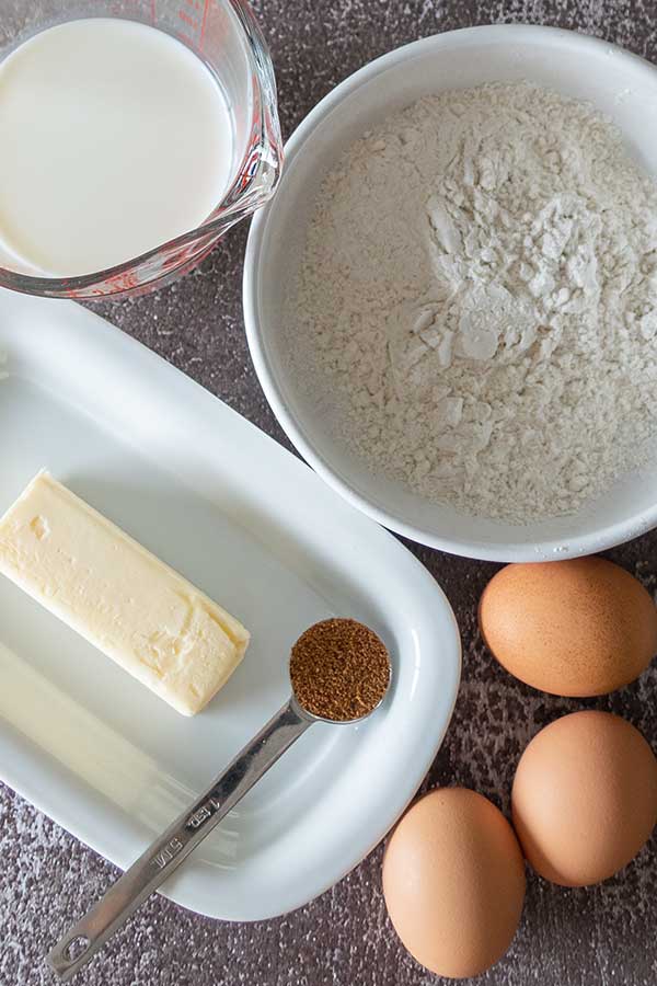 cream puff pastry ingredients